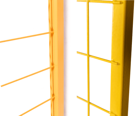 Powder coat and PVC coat finish - temporary fence panel